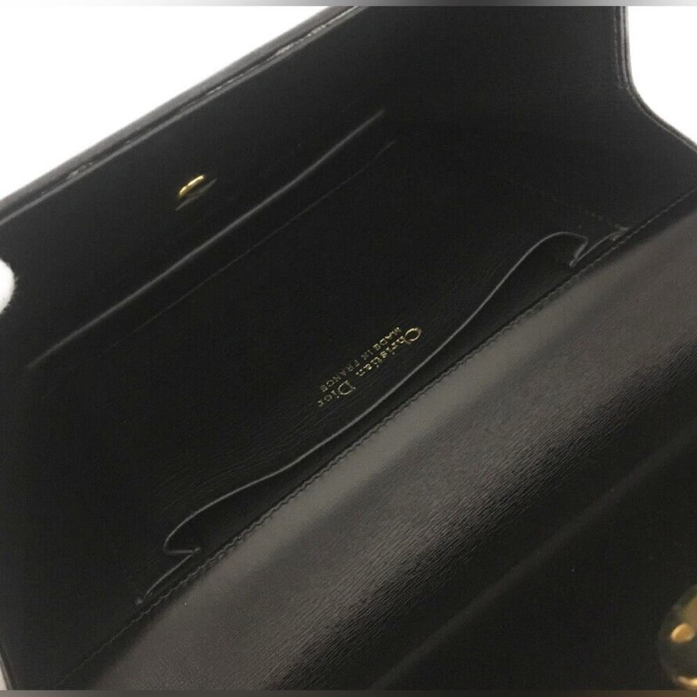 Dior Black Leather bag with Gold Chain - Picture 8 of 10